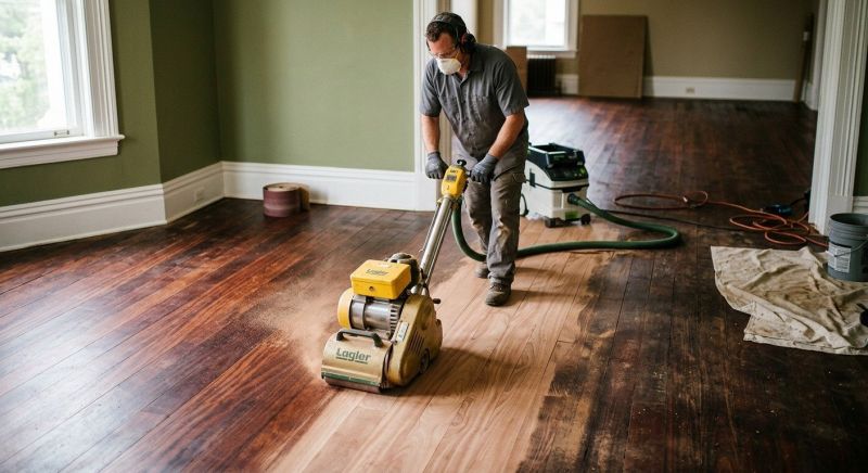 Tiger Wood Floor Refinishing in Olathe, KS