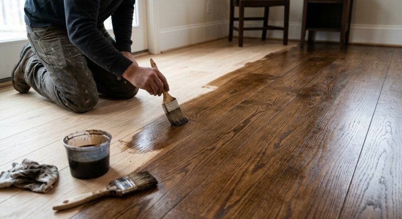 Hardwood Floor Staining in Alpharetta, GA