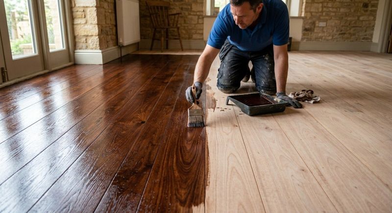 Hardwood Floor Staining in Kansas City, KS