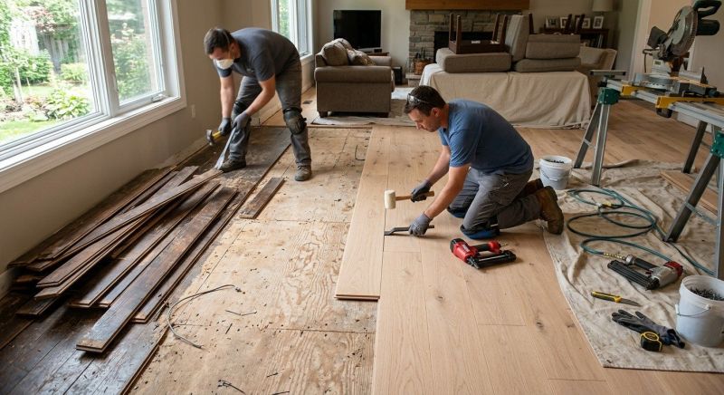 Oak Floor Replacement in Fort Worth, TX