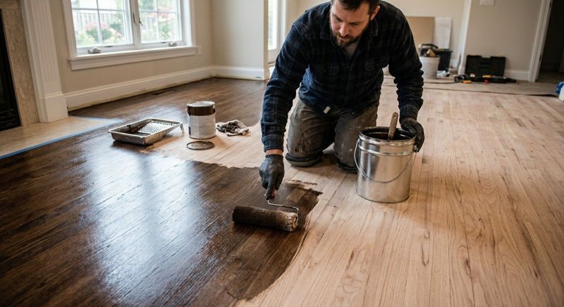 Oak Floor Staining in Alpharetta, GA